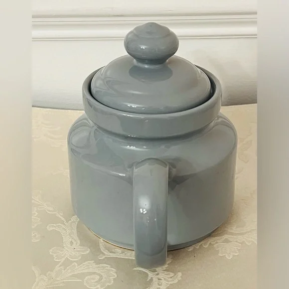 Vintage Cottagecore Waechtersbach West Germany Gray Stoneware Large Teapot - Picture 3 of 14